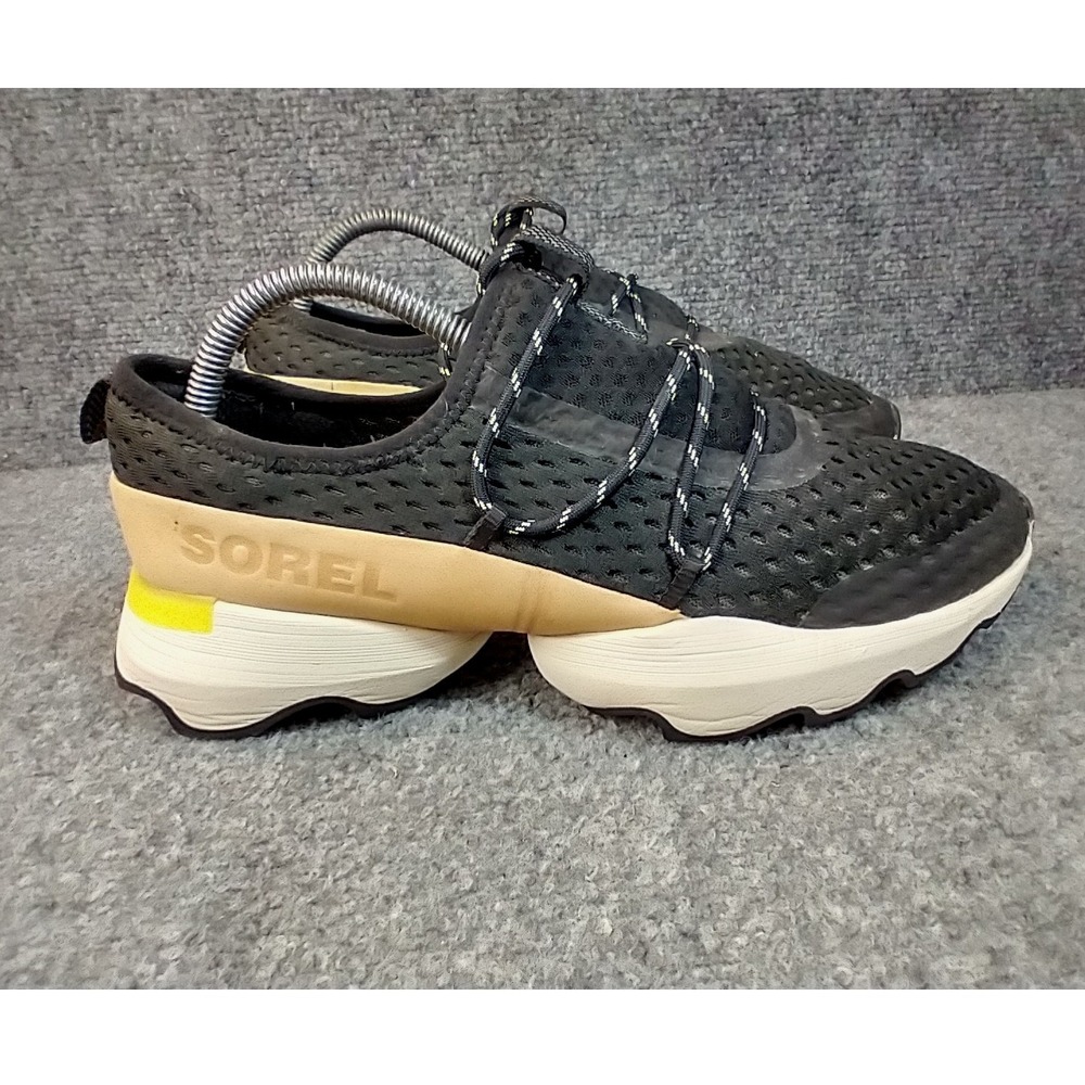 Sorel Kinetic Impact Lace Sneakers Womens 9 Black Tan NL4073-010 Walking Shoes